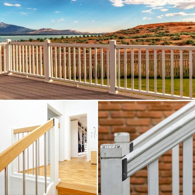 Parâmetros de vedação para 2x4 Kit de reparação de aço carbono de madeira com conectores de baldaquinha para jardim 0