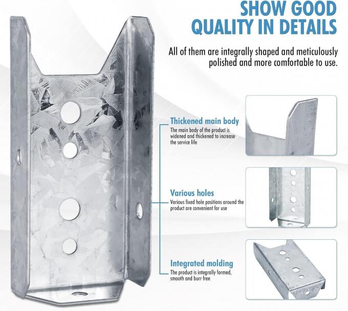 Parâmetros de vedação para 2x4 Kit de reparação de aço carbono de madeira com conectores de baldaquinha para jardim 2