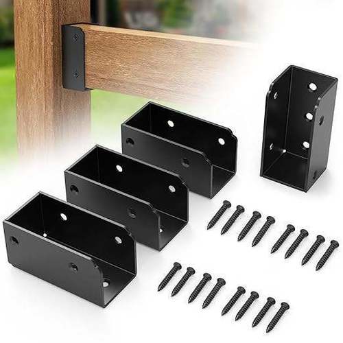 Latest company news about Suportes de corrimão para decks 2x4, conectores para cercas e corrimãos de escada para postes de madeira e instalação de decks