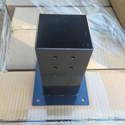 Aço carbono resistente 4*4 Pergola Brackets Kits Post Base corner Brackets