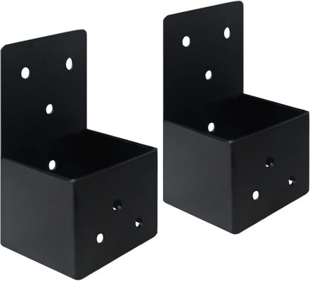 Armadilha de pergola de trabalho pesado Brackets DIY Joist Bracket Connector Brace com parafusos para postes de madeira de 4'x4'