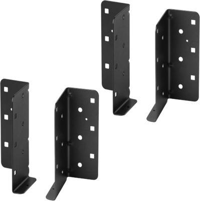 2 pares Split Joist Hanger Conectores estruturais Face Mount Hot Dip Galvanizado Acelerador de Joist de Aço