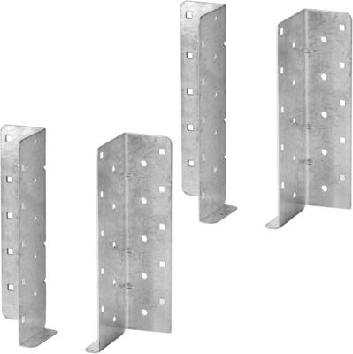 Suporte de viga bipartida em aço galvanizado, suporte de viga para montagem em parede, cintas de furacão para vigas